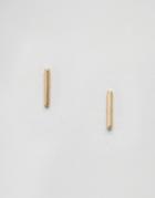 Pieces Bar Stud Earrings - Gold