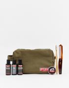Uppercut Deluxe - Filled Toiletry Bag Army Green - Clear