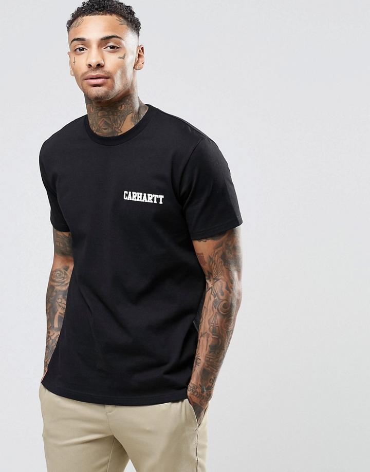 Carhartt Wip College Script T-shirt - Black