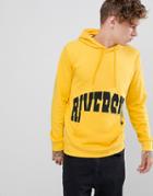Brooklyn Supply Co Hoodie With Riverside Print In Yellow - Yellow
