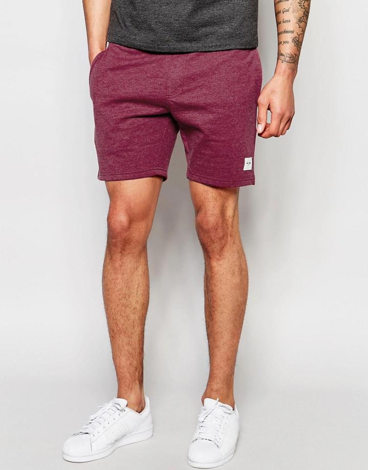 Only & Sons Jersey Shorts - Burgundy