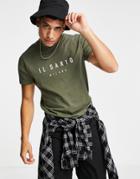 Il Sarto Logo T-shirt In Olive - Part Of A Set-green