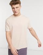 Asos Design Organic Relaxed Fit T-shirt In Pink