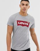 Levi's Large Batwing Logo T-shirt In Mid Gray Heather