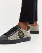 River Island Sneakers With Embroidery In Black