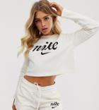 Nike Cream Cropped Sweatshirt