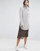 Minimum Midi Pleated Skirt - Gray