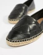 Aldo Leather Espadrilles - Black