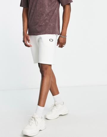 Criminal Damage Recycled Polyester Blend Essential Jersey Short In Off-white