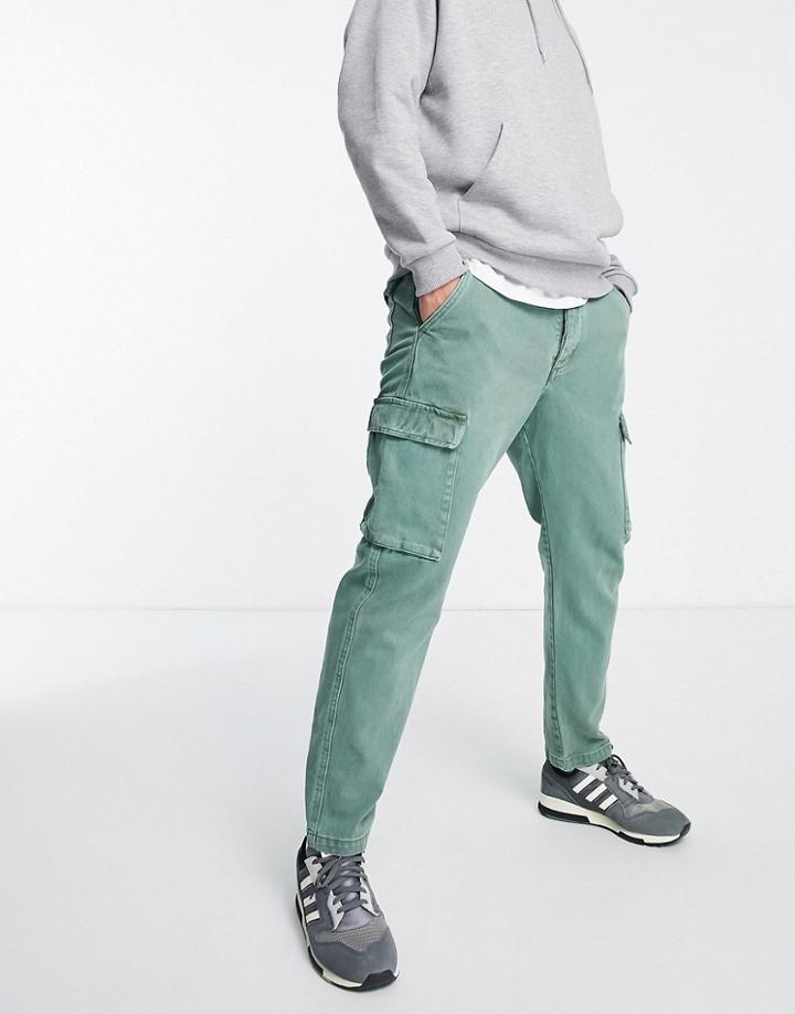 Pull & Bear Loose Balloon Fit Chino In Black