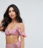Peek & Beau Ruffle Bikini Top - Pink