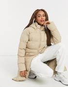 Threadbare Addison Padded Maxi Coat-neutral