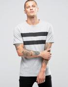 Troy Nepped Striped T-shirt - Gray