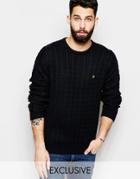 Farah Sweater With Cable Knit Exclusive - Black