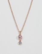 Ted Baker Chione Crystal Crown Pendant - Purple