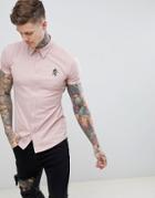 Gym King Jersey Short Sleeve Shirt In Rose - Pink