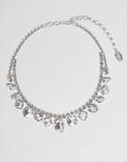 Krystal London Swarovski Crystal Multi Gem Drop Necklace - Clear