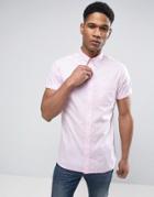 Jack & Jones Premium Slim Short Sleeve Shirt - Pink