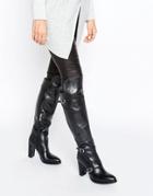 Tommy Hilfiger Tommyxgigi Nautical Over The Knee Heeled Boots - Black