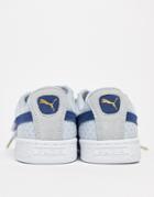 Puma Basket Heart Denim Sneaker In Blue - Blue