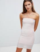 New Look Tube Dress In Light Pink - Pink