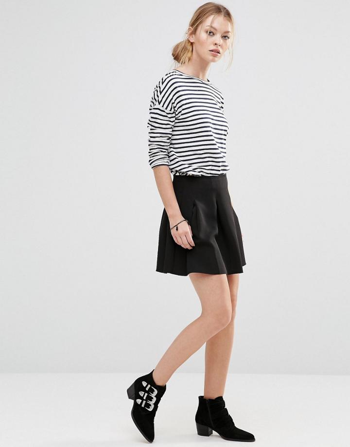 See U Soon Mini Skirt With Pleats - Black