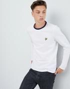 Lyle & Scott Long Sleeve Logo Ringer T-shirt In White - White