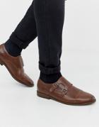 New Look Monk Strap Shoes In Brown - Brown