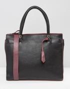 Urbancode Tote Bag With Contrast Strap - Black