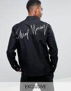 Cheap Monday Denim Style Jacket Cotton Printed - Black