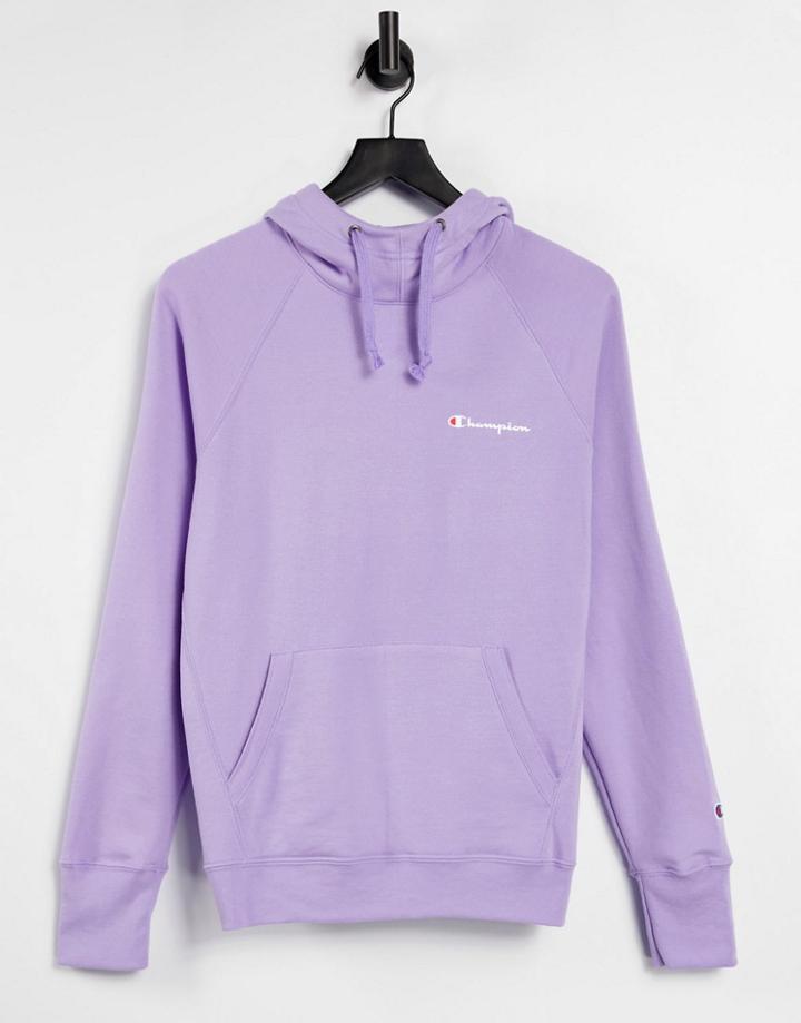 Champion Hoodie With Logo In Lilac-purple