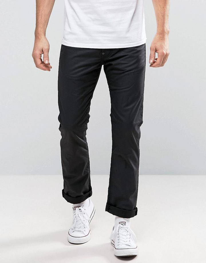 Edwin Eb-71 Poplin Wax Slim Fit Jeans - Black