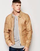 Native Youth Dry Wax Coach Jacket - Tan