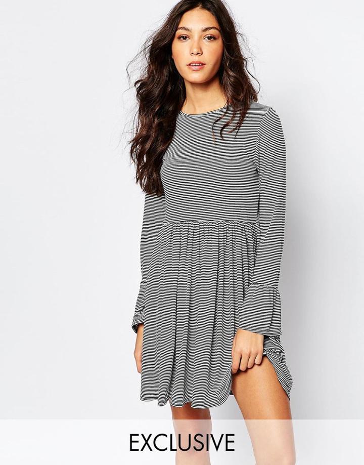 Rokoko Smock Dress In Stripe - Stripe Multi
