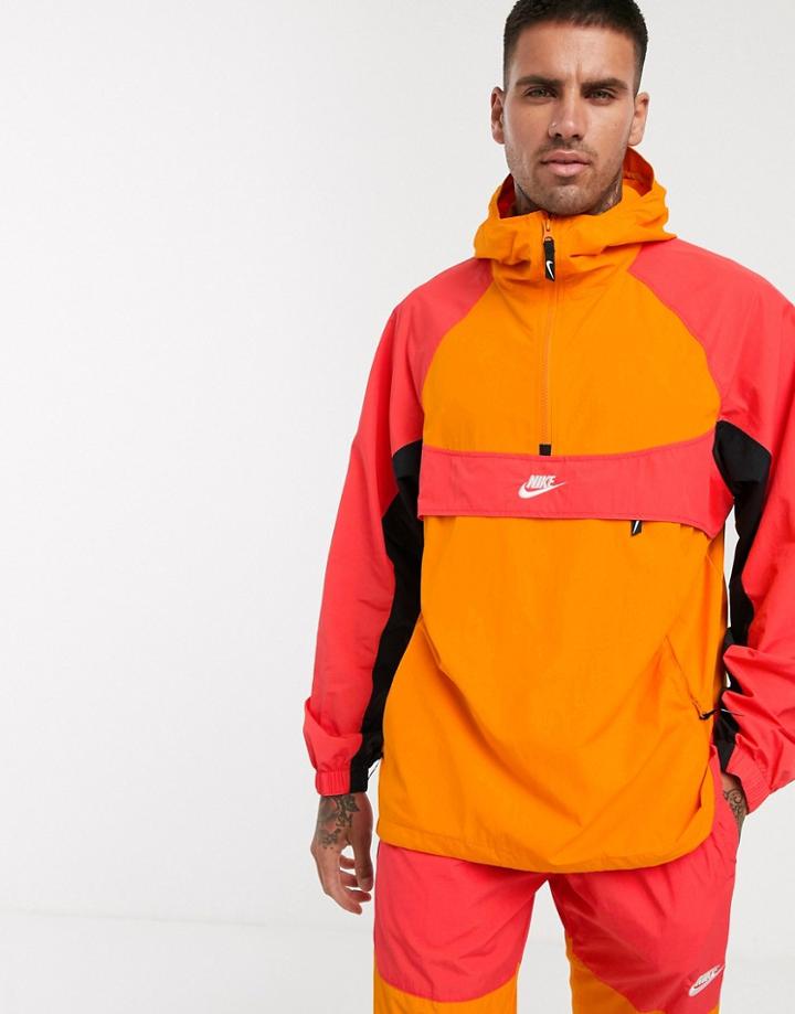 Nike Overhead Logo Track Jacket Pink