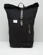 Sandqvist Dante Rolltop Backpack In Black - Black