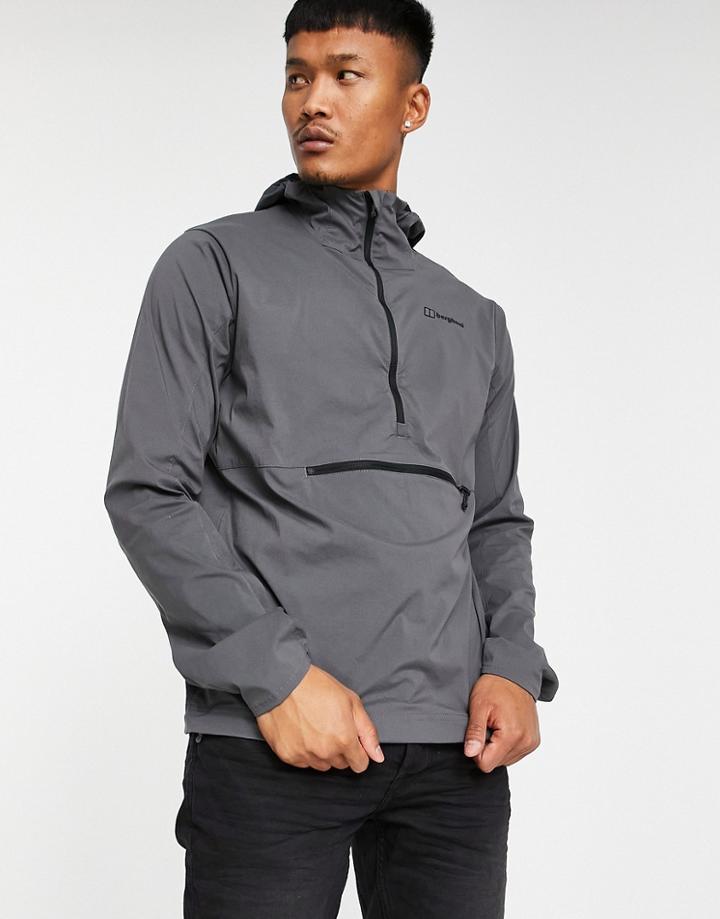 Berghaus Thernah 1/4 Zip Hoodie In Gray-black