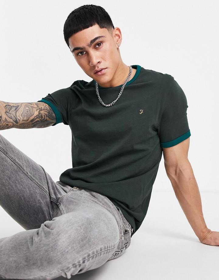 Farah Short Sleeve T-shirt In Green Heather