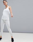 Kisaiya Mesh Panel Leggings - Gray