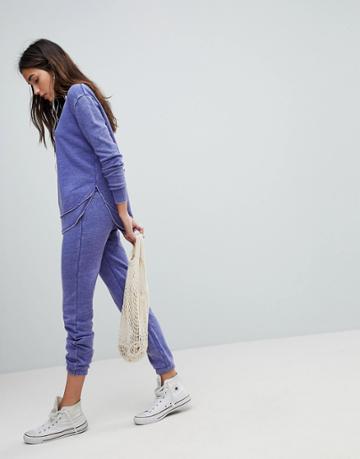 Ocean Drive Burnout Joggers In Blue - Blue
