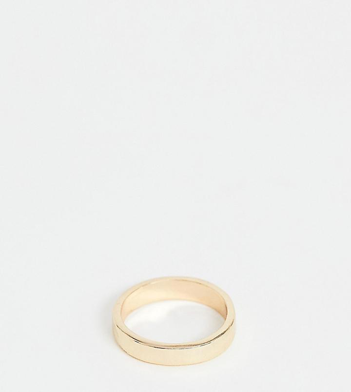 Designb Band Ring In Gold Exclusive To Asos - Gold