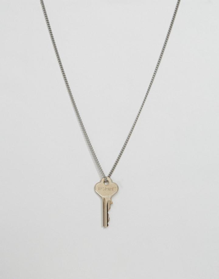 The Giving Keys Inspire Key Necklace - Silver