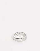 Icon Brand Stainless Steel Band Ring In Silver