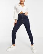 Topshop Jamie Hidden Support Jeans In Indigo-blue