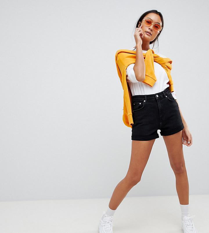 Weekday Shorts With Rolled Hem-black