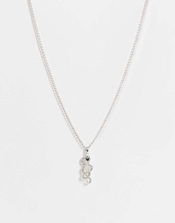 Wftw Snake Pendant In Silver
