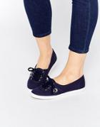 Fred Perry Aubrey Canvas Navy Sneakers - Navy