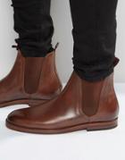 Hudson London Tamper Leather Chelsea Boots - Brown