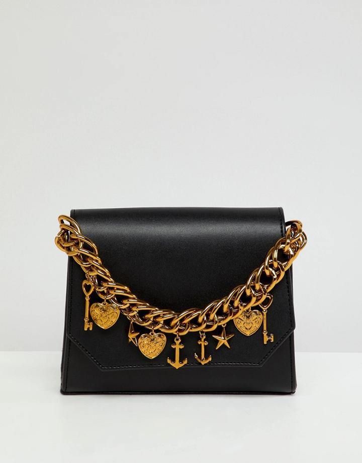 Asos Design Charm Chain Cross Body Bag - Multi