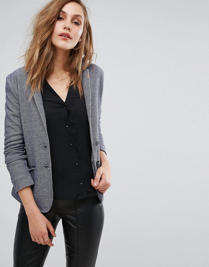 Boss Orange By Hugo Boss Tablazeri Jersey Blazer - Gray